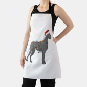 Great Dane Holiday-kerstverlichting Schort (Insitu)