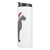 Great Dane Holiday-kerstverlichting Thermosbeker (Geroteerd rechts)