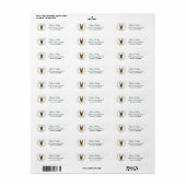 Great Dane Hond Eucalyptus Blad Krans Etiket (Full Sheet)
