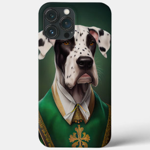 Great Dane-hond in St. Patrick's Day-jurk  Case-Mate iPhone Case