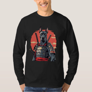 Great Dane-hond Japanse Ukiyo e-stijl samoerai-hon T-shirt