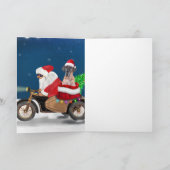 Great Dane hond Kerstman Kaart (Binnen)