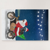 Great Dane hond Kerstman Santa Claus   Legpuzzel (Horizontaal)