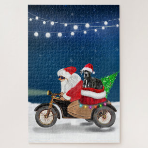 Great Dane hond Kerstman Santa Claus   Legpuzzel