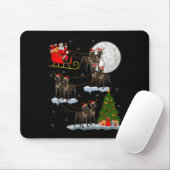 Great Dane-hond Kerstman slee flying Funny Magisch Muismat (Met muis)