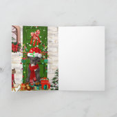 Great Dane Hond Kerstmis Kaart (Binnen)