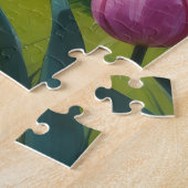Great Dane-hond lente bloemen schilderij Legpuzzel (Zijkant)