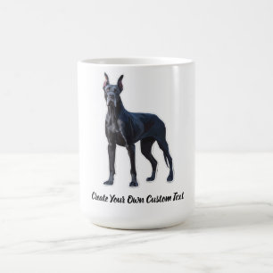 Great Dane-hond Maak uw eigen aangepaste tekst  Koffiemok