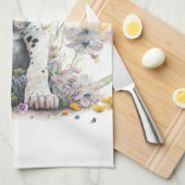 Great Dane-hond Moeder Bloemstuk Theedoek (Quarter Fold)