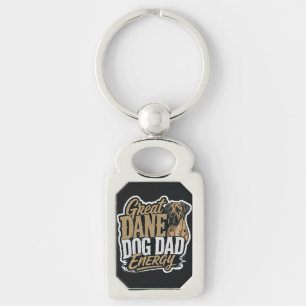 Great Dane Hond Papa Energie  Sleutelhanger