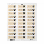 Great Dane-hond retouradreslabel Etiket (Full Sheet)