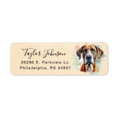 Great Dane-hond retouradreslabel Etiket (Voorkant)