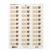 Great Dane-hond retouradreslabel Etiket (Full Sheet)