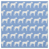 Great Dane-hond Silhouet Lichtblauw Stof (Swatch)