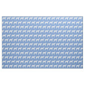 Great Dane-hond Silhouet Lichtblauw Stof (Fat Quarter)
