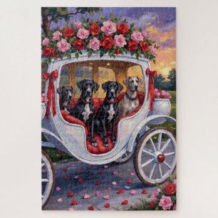 Great Dane Hond Valentijnsdag Legpuzzel