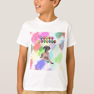 Great Dane hond wenst een gelukkig nieuwjaar T-shirt
