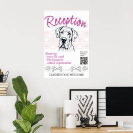 Great Dane honden show begrroeting Poster