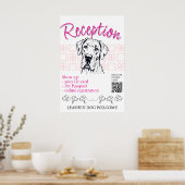 Great Dane honden show begrroeting Poster (Keuken)