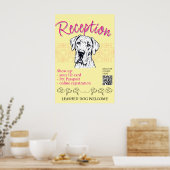 Great Dane honden show begrroeting Poster (Keuken)