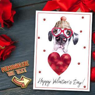 Great Dane Hondenliefhebber Valentijns Cadeau Feestdagenkaart