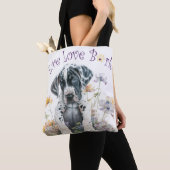 Great Dane Hondenmoeder Bloemstuk Tote Bag (Dichtbij)