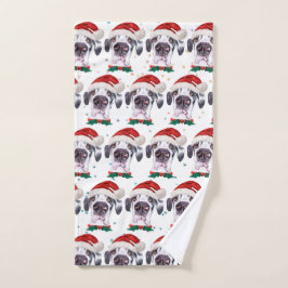 Great Dane hondenras Kerststerren Handdoek