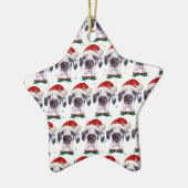 Great Dane-hondenras Kerststerren Keramisch Ornament (Links)