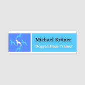 Great Dane ID blue Serie  Naamplaatje (Voorkant)