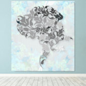Great Dane Illustratie Canvas Afdruk (Insitu (Houten vloer))
