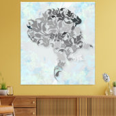 Great Dane Illustratie Canvas Afdruk (Insitu (Woonkamer))