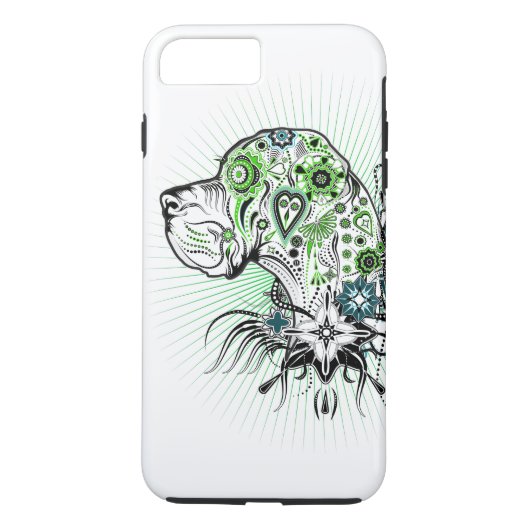 Great Dane Illustratie Case-Mate iPhone Case (Achterkant)