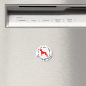 Great Dane Illustratie Magneet (Insitu (Vaatwasser))