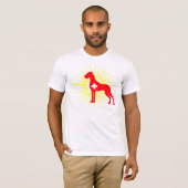 Great Dane Illustratie T-shirt (Voorkant volledig)