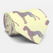 Great Dane in Pastelkleuren Stropdas (Opgerold)