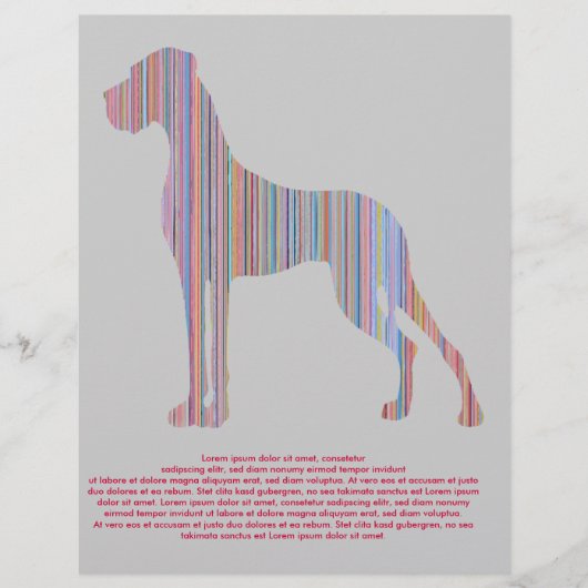 Great Dane in Pasteltinten Flyer (Voorkant)