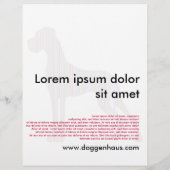 Great Dane in Pasteltinten Flyer (Achterkant)