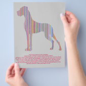 Great Dane in Pasteltinten Flyer (Hand)