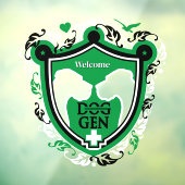 Great Dane Ingang Welcome / Cling Raamsticker (Vel 3)