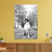 Great Dane Ingepakt Canvas Afdruk (Insitu (Woonkamer))