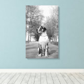 Great Dane Ingepakt Canvas Afdruk (Insitu (Houten vloer))