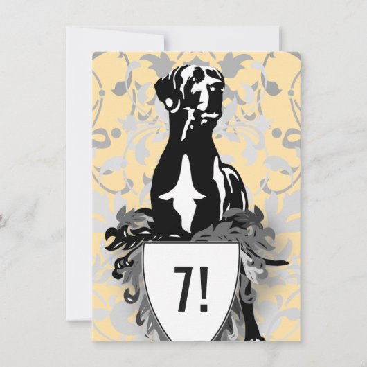 Great Dane Invitation Kaart (Voorkant)