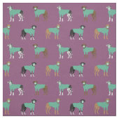 Great Dane is paars schrobber Stof (Swatch)