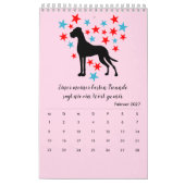Great Dane kalendercitaten Kalender (Feb 2027)