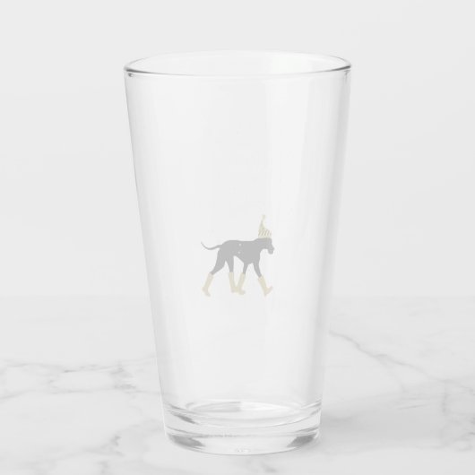 Great Dane Kerst Bier Glas (Achterkant)