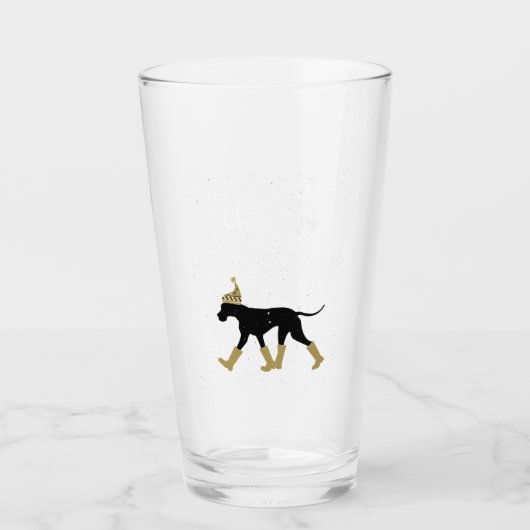 Great Dane Kerst Bier Glas (Voorkant)