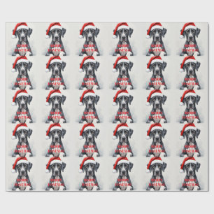 Great Dane KERST Cadeaupapier