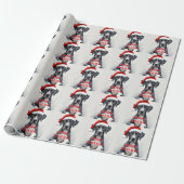 Great Dane KERST Cadeaupapier (Uitgerold)
