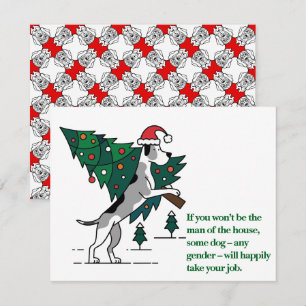 Great Dane Kerst Echte feiten over plicht  Feestdagenkaart