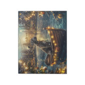 Great Dane Kerst Feestelijke Reis Notitieblok (Linkerzijde)